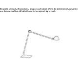 Regulowana lampa biurkowa Hersilia