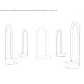 Aluminiowa lampa stołowa LED z ładowaniem USB Accomac