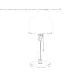 Metalowa lampa stołowa Guapiacu