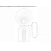 Rechargeable LED table lamp in glass and metal Selishte