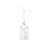 Lampa stołowa LED z drewna i szkła Inman