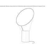 Lampa stołowa LED ze stali i PCV Storebro