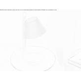 Height-adjustable LED table lamp in steel and wool Gronau