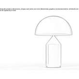 Aluminiowa lampa stołowa Etretat