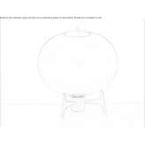 Lampa stołowa LED z dmuchanego szkła Sibayo