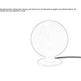 Metal table lamp Decebal