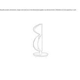 Adjustable table lamp in tanned leather Thoissey