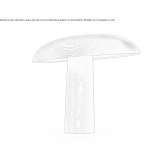 Solid wood table lamp with dimmer Thalwil