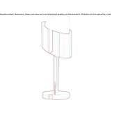 Metal table lamp Wellard