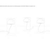 Table lamp made of metal and glass Geisa