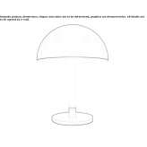 Aluminiowa lampa stołowa LED Ronne