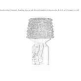 Table lamp in Venetian crystal and marble Yakima