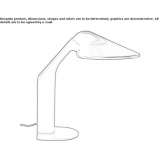 Steel LED table lamp Vetto