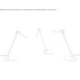 Regulowana, metalowa lampa biurkowa Steeton