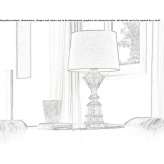 Venetian crystal table lamp Kearsley