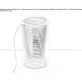 Glass LED table lamp Pueblo