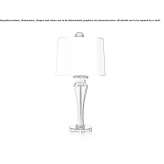 Venetian crystal table lamp Fors