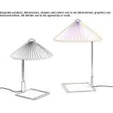 Steel LED table lamp Anies