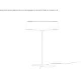 Lampada da tavolo a LED in metalo e carta Rubesi