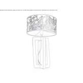 Wooden table lamp Pirot