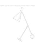 Lampa stołowa z mosiądzu i aluminium Derby