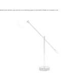 With a brass table lamp with a swing arm Ludza