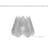 LED table lamp made of string Tilcara