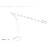 Regulowana aluminiowa lampa stołowa LED Ostanino