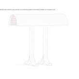 Metalowa lampa biurkowa Zagorow