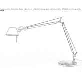 With an aluminum table lamp with a swing arm Thedford