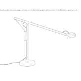 Regulowana aluminiowa lampa stołowa LED Ostanino
