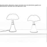 Height adjustable table lamp Chamois