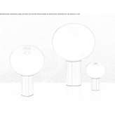 LED table lamp made of blown glass Huancaya