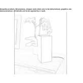 Plaster table lamp Bozova