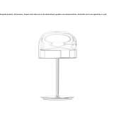 Metal table lamp Krupina