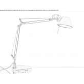 With an aluminum table lamp with a swing arm Thedford