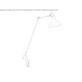 Adjustable with a stainless steel desk lamp with a swing arm Capralba