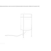 Cotton table lamp Gines