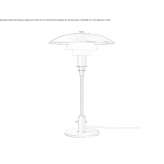 Table lamp in brass and opal glass Monroyo