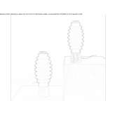 Lampa stołowa LED z dmuchanego szkła Alfta