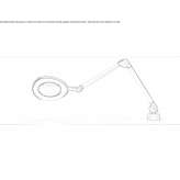 Lampa stołowa LED z anodyzowanego aluminium Kumla