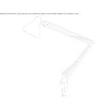 Regulowana lampa z metalowym zaciskiem Moraleja