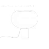 Lampa stołowa z dmuchanego szkła Stokkem
