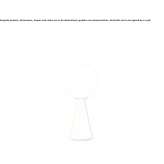 LED table lamp with a metal base and a glass shade Quinua