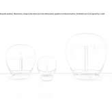 LED table lamp made of blown glass Maturin