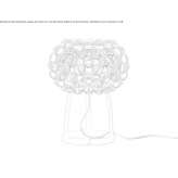 Lampa stołowa LED z PMMA Nuth