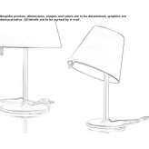 Adjustable silk bedside lamp Aulnois