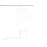 Lampa stołowa z dmuchanego szkła Stokkem