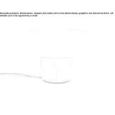 Lampa stołowa LED z opalowego szkła z podstawą ceramiczno-marmurową Staples