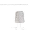 Table lamp made of woven wicker Becerril